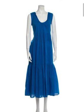 Matta Midi Sleeveless Dress with Matching Slip, Size S